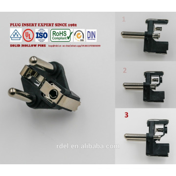 16A schuko vde plug Insert rohs chemin atteindre creux solide